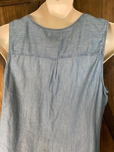 Sleeveless Denim Shirt Size XXL