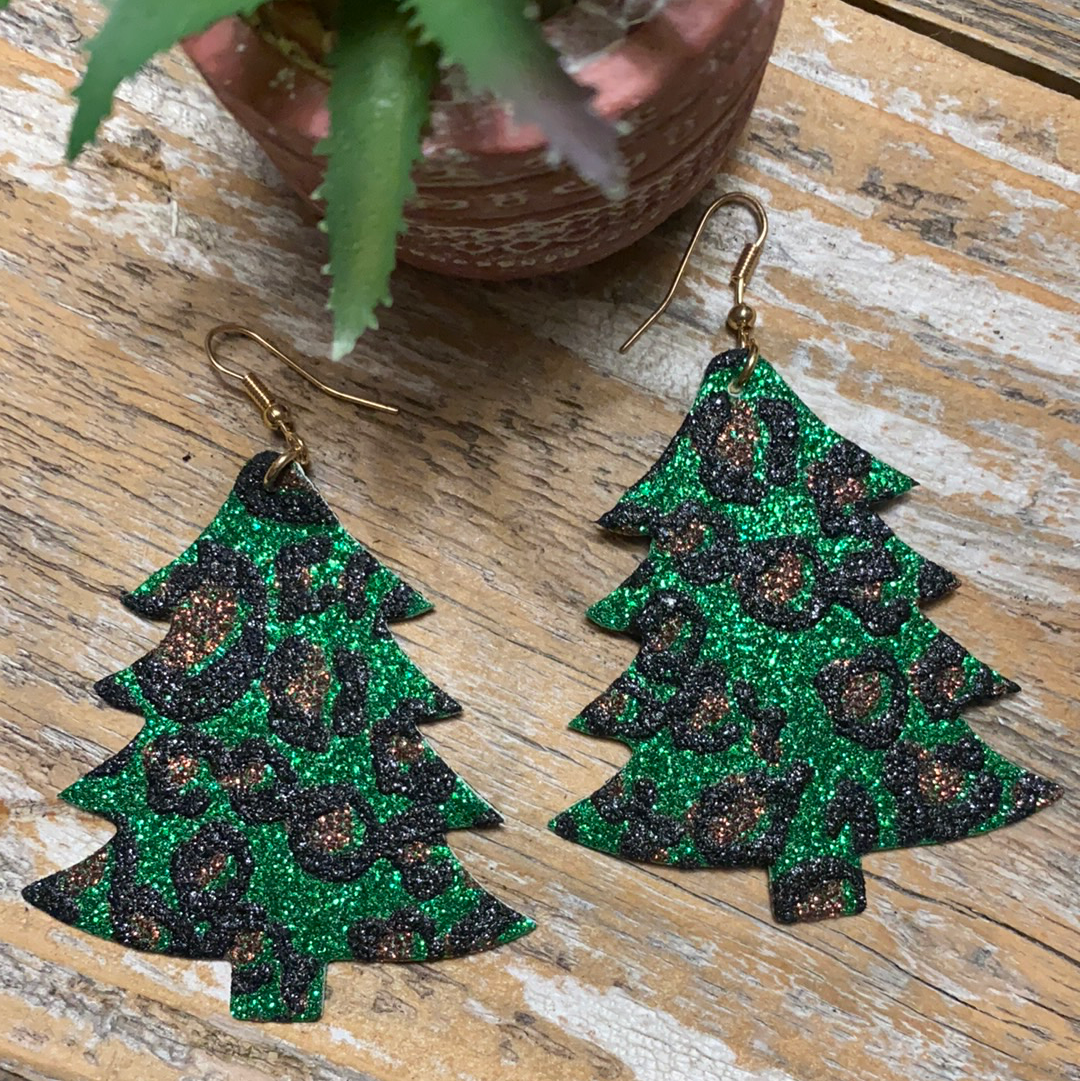 Green Glitter Tree-NWT