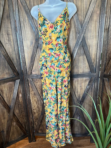 Forever 21 Tropical Jumpsuit Size M