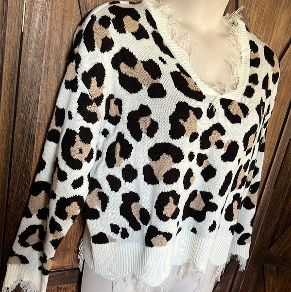 Frayed Leopard Size 1X