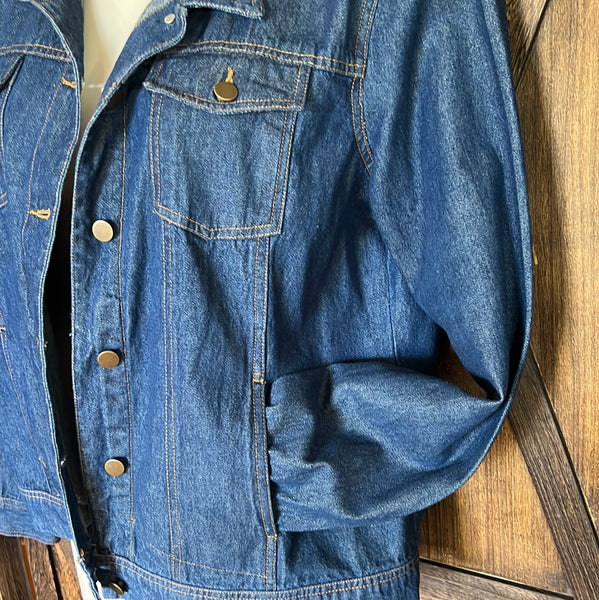 Custom Denim Jacket Size 14/16 to 1X NWOT