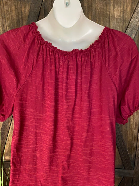 Maroon Top Size 2X