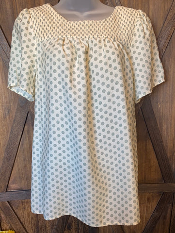 Polka Dot Top NWT Size S