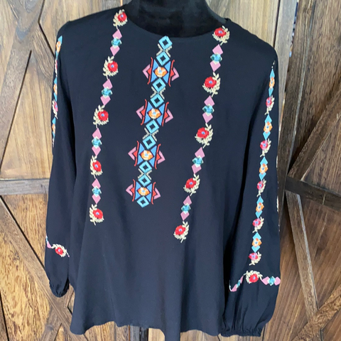 Embroidered Top Size S