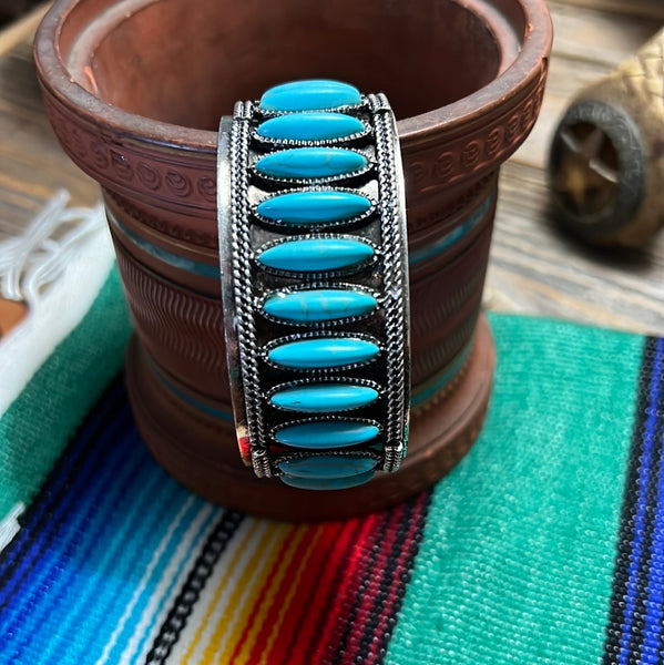 Turquoise Bar Cuff NWOT