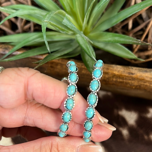 Turquoise Hoops NWT