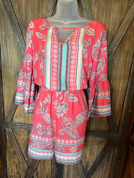 Coral Romper Size M