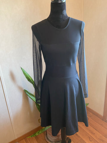 Size M Sheer Black Dress