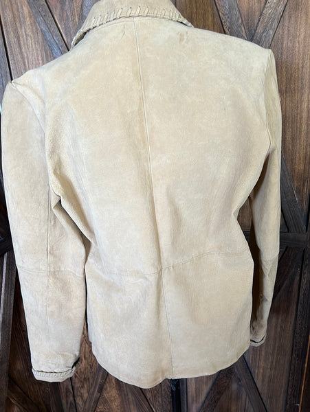 Tan Leather Jacket Size M