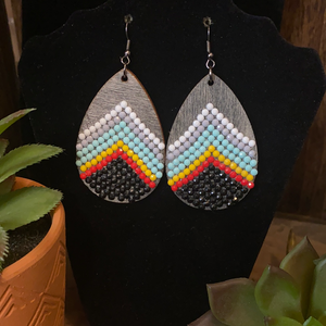 Chevron Beaded Drops-NWT