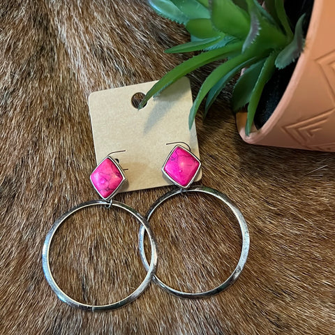 Hot Pink Hoops NWT