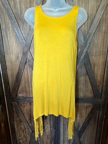 Turquoise Haven Mustard Tunic Size S/M